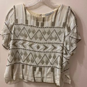 Dressy Beaded Silk Top